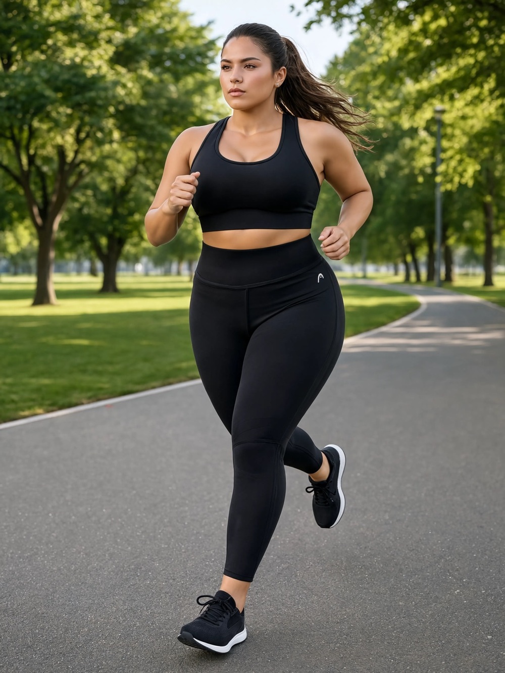 HEAD Women's Black Performance Athletic Leggings